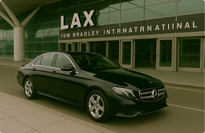 Executive chauffeur-driven car for LAX Airport transfer