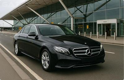 booked airport taxis waiting at London Airport (LON) arrivals
