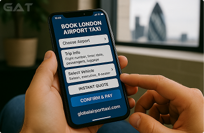Booking your London Airport taxi is fast and simple using our online system.