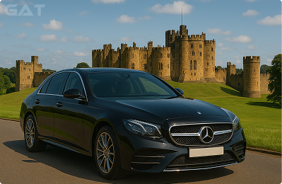 Taxi from Heathrow to Alnwick Castle, Northumberland