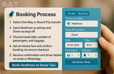 Booking Process Private car from Heathrow to Carlisle