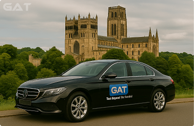 Taxi from Heathrow Airport to Durham Cathedral