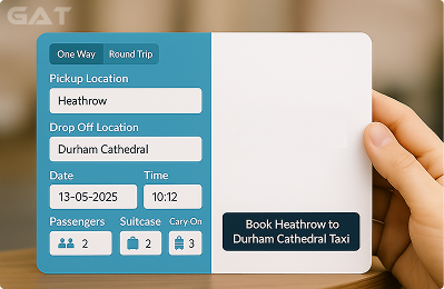 Booking Process Private car from Heathrow to Carlisle