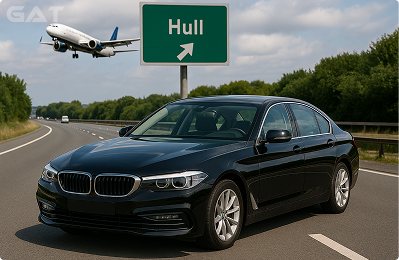 Long-distance airport taxi from Heathrow to Hull
