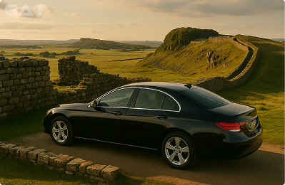 Taxi from Heathrow to Hadrian’s Wall site