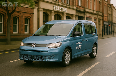 Pre-booked airport taxi from Heathrow to Preston