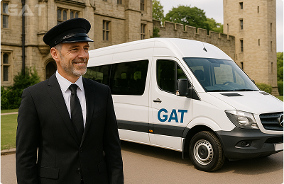 Executive vehicle ready for Heathrow Stansted transfer