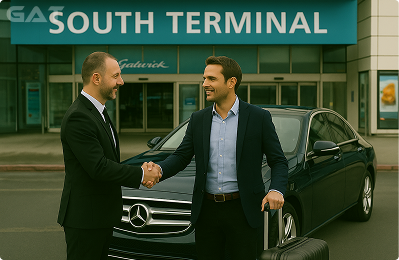 Executive transfer from Gatwick to Birmingham South Terminal