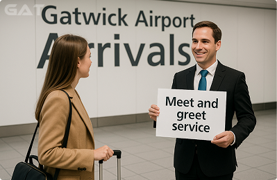 Meet & greet service at Gatwick North and South terminals