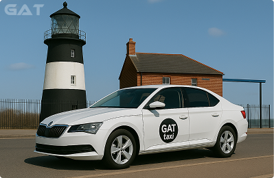 Taxi from Gatwick Airport to Harwich ferry and cruise terminal