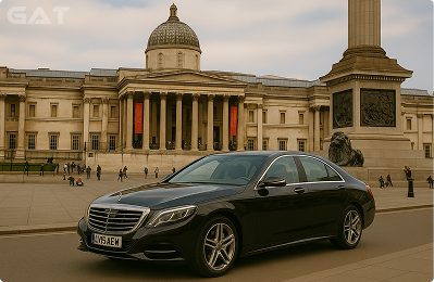 Taxi from Gatwick Airport to the National Gallery in Trafalgar Square