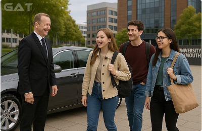Executive transfer from Gatwick to Plymouth city, Plymouth University or South West England routes