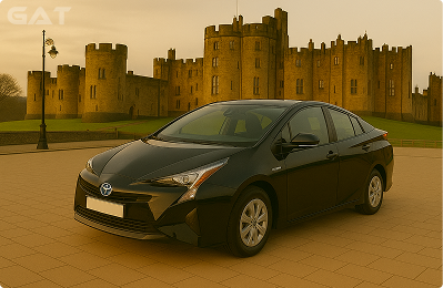 Taxi from Stansted Airport to Alnwick Castle