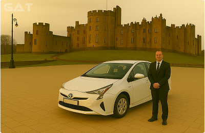 Taxi from Stansted Airport to Alnwick Castle - 24/7 Availability - Meet & Greet
