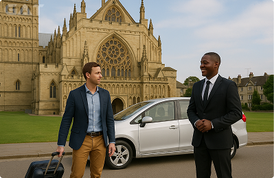 Taxi from Stansted Airport to Exeter - 24/7 Availability - Meet & Greet