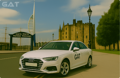 Taxi from Luton Airport to Portsmouth Harbour