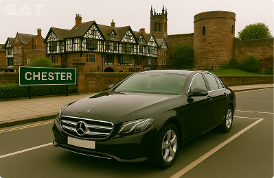 Taxi from London City Airport to Chester
