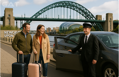 Taxi from London City Airport to Newcastle upon Tyne - 24/7 Availability - Meet & Greet