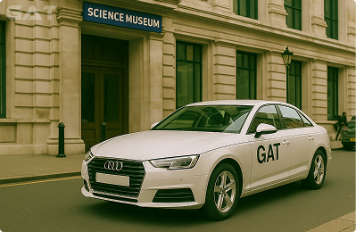 Taxi from London City Airport to Science Museum