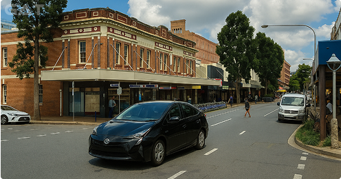 Executive Chauffeur Car Hire to Fortitude Valley
