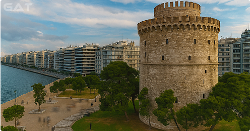 Top Routes from SKG Airport to White Tower of Thessaloniki
