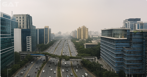 Top Routes from Indira Gandhi Airport to Gurgaon, Dwarka, Saket, Noida, Faridabad, and beyond