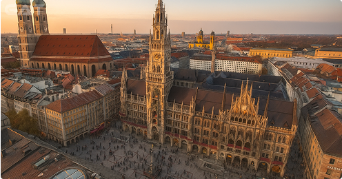 Popular Transfer Routes from MUC - Marienplatz