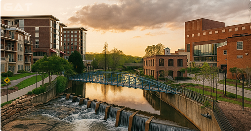 Top Destinations from GSP - Downtown Greenville