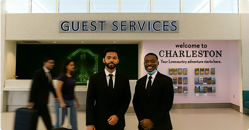 Pre-booked Airport Meet & Greet with Driver Inside Terminal - CHS