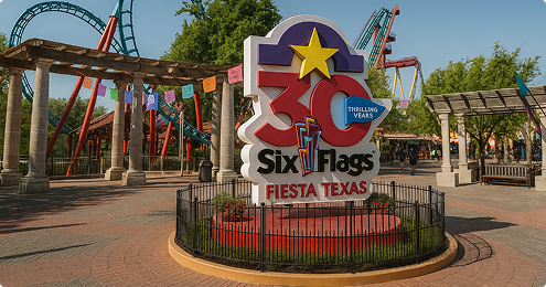 Popular Drop-Off Destinations from SAT - Six Flags Fiesta Texas