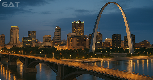 Top STL Airport Taxi Route to Downtown St. Louis