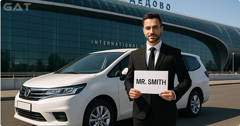 Pre-booked airport taxis Meet & Greet at the Arrivals Hall
