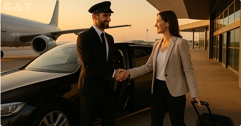 Pre-booked Clapham Junction Airport taxis Meet & Greet at the Arrivals Hall