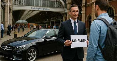 Pre-booked London Paddington Airport taxis Meet & Greet at the Arrivals Hall