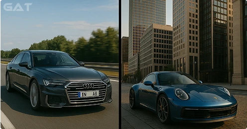 Luxury vehicle hire – executive saloon and sports car options.