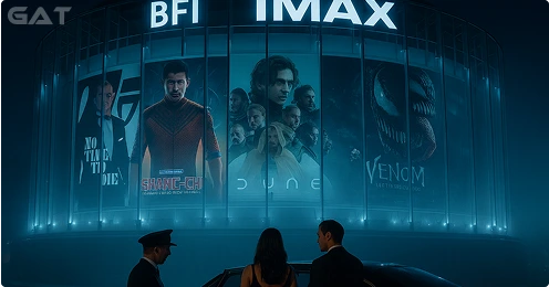 Professional chauffeur welcoming passengers at BFI IMAX Waterloo London during the film festival.