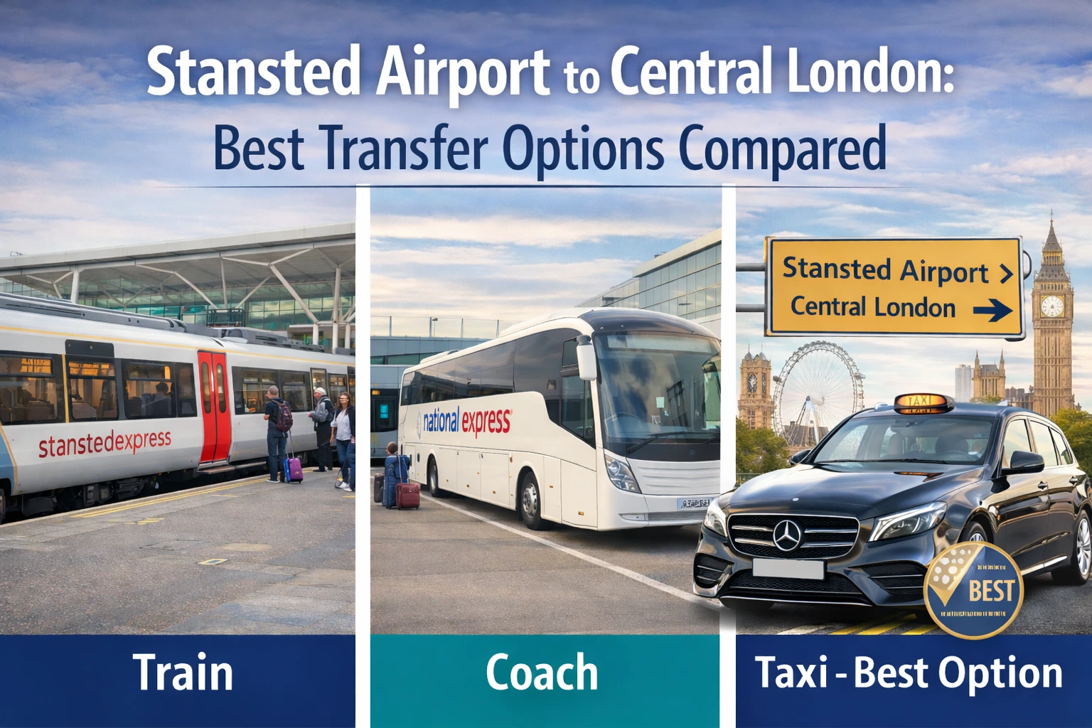 Stansted to Central London | Best Transfer Options