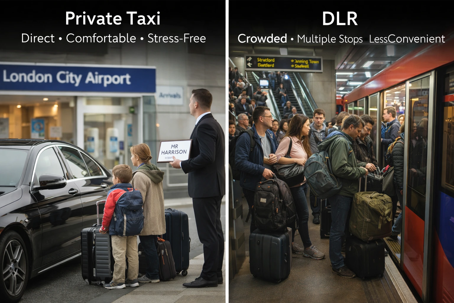 Airport Taxi and urban transport comparison