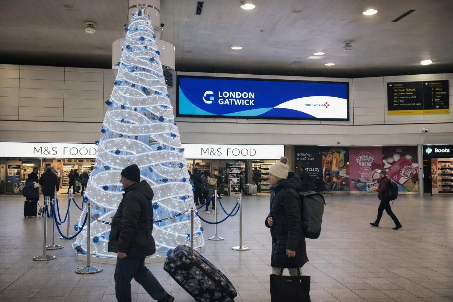 Inside Gatwick Airport