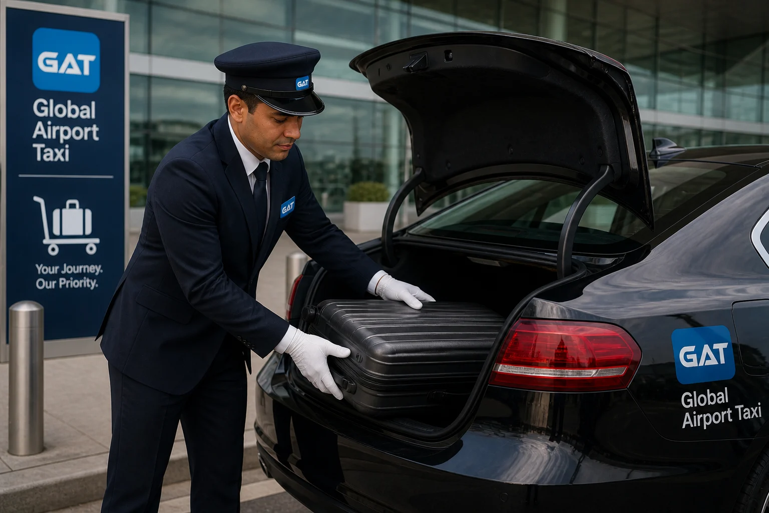 professional driver at London City Airport