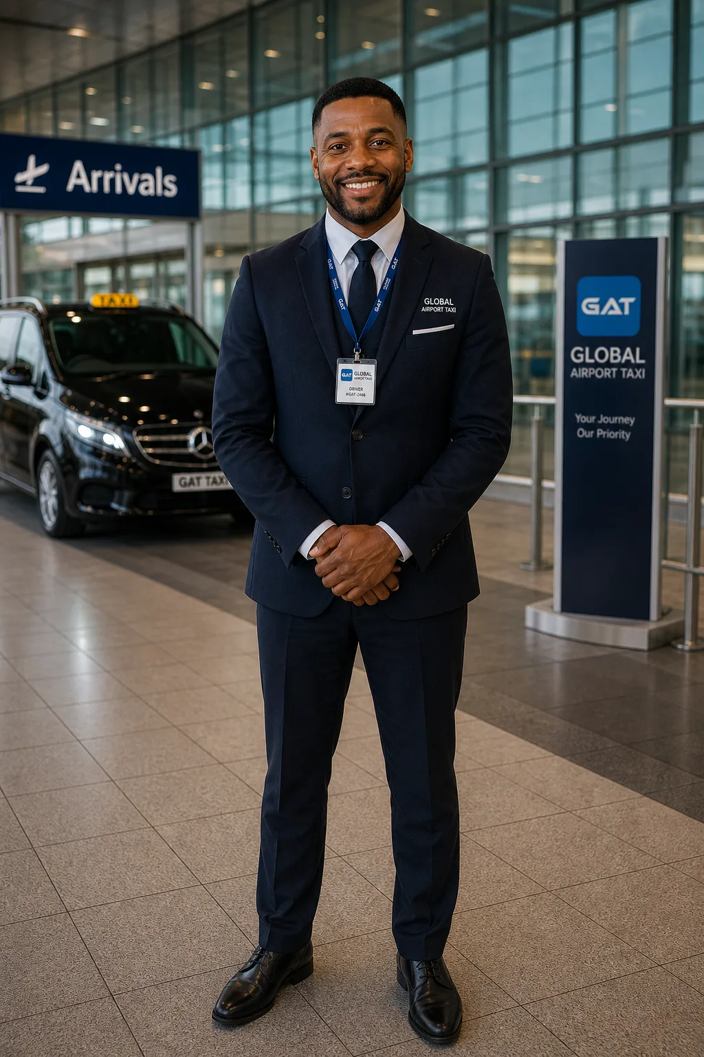 professional driver at London City Airport