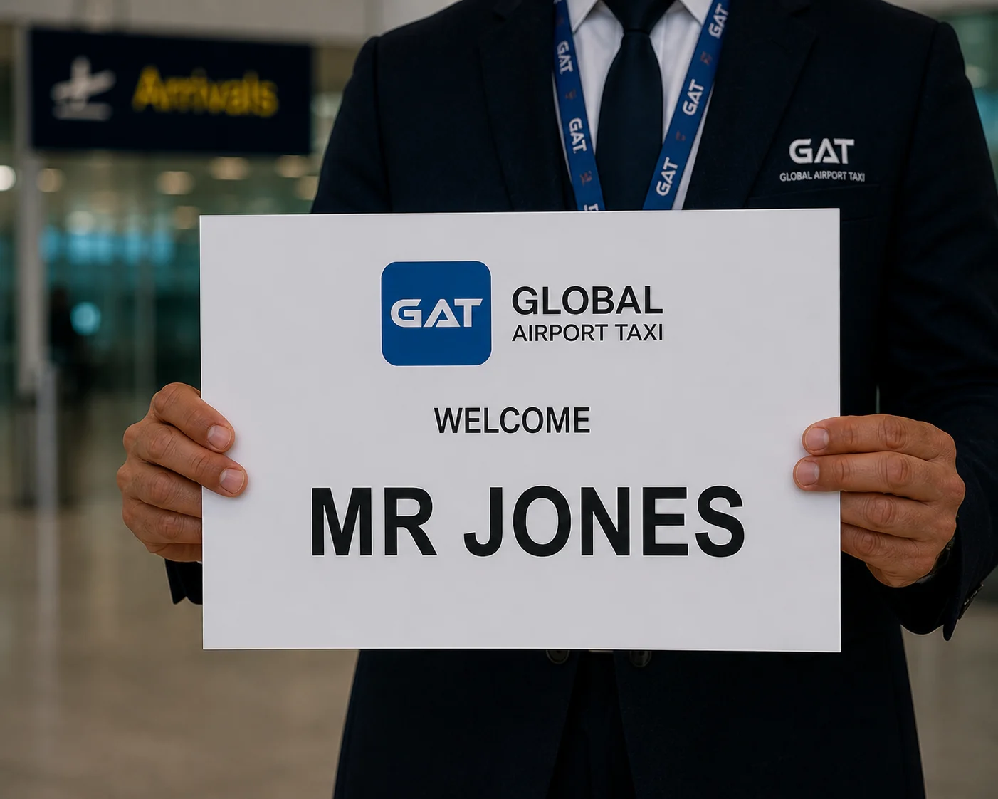 name board showing name of a passenger
