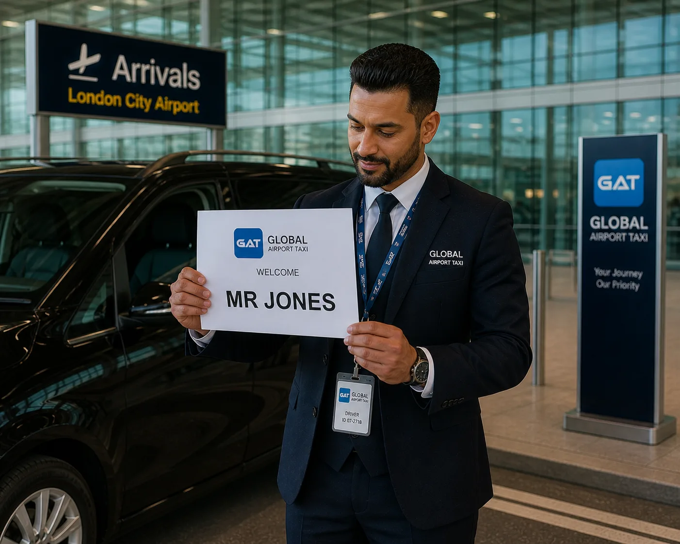 free meet and greet service with name board