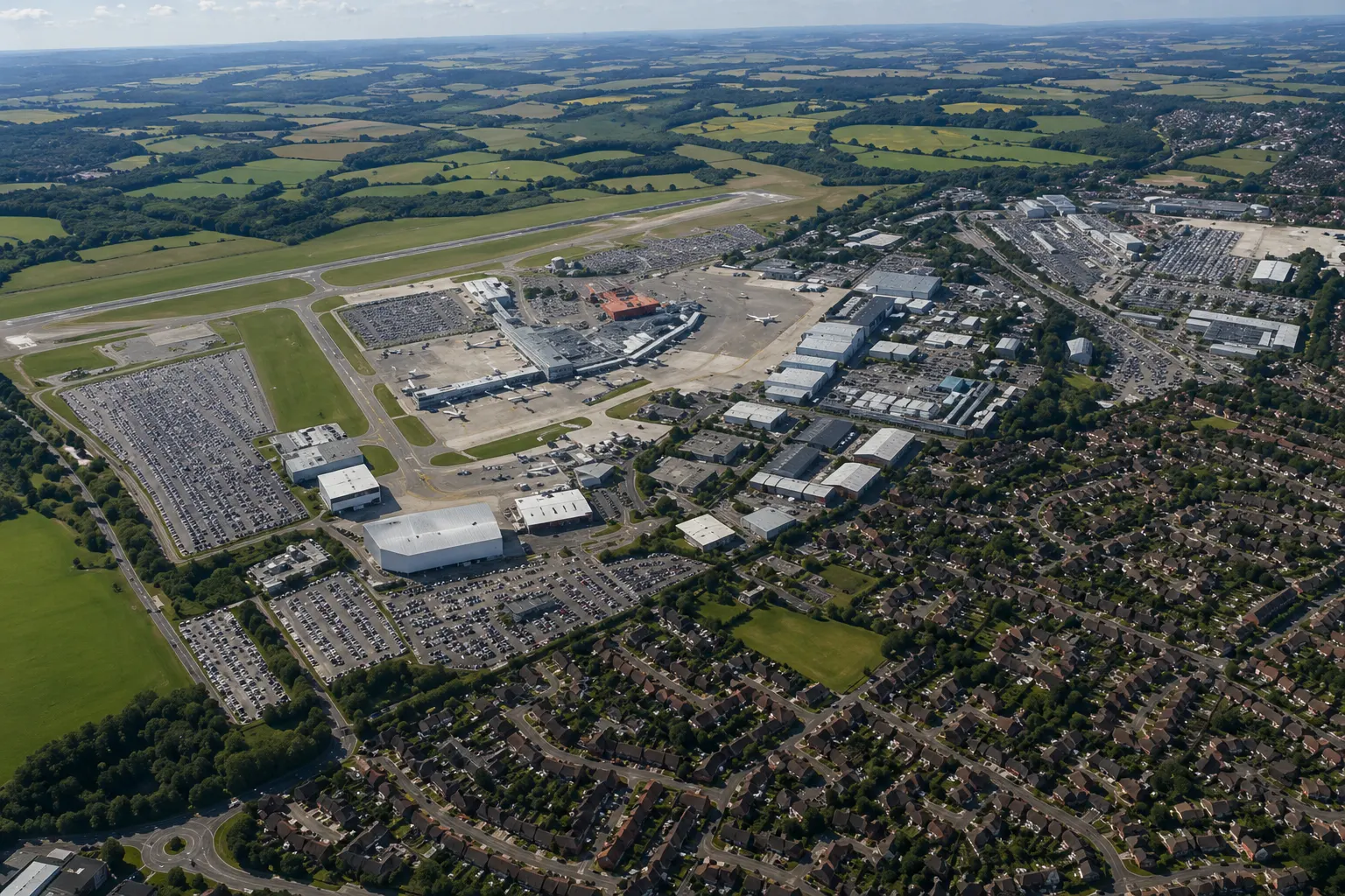Luton Airport view