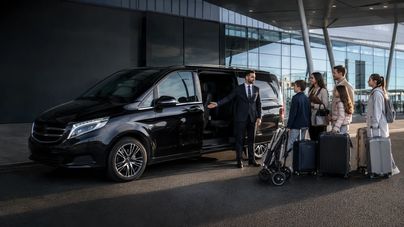 People carrier vehicle - 7 or 8 seater airport taxi for groups