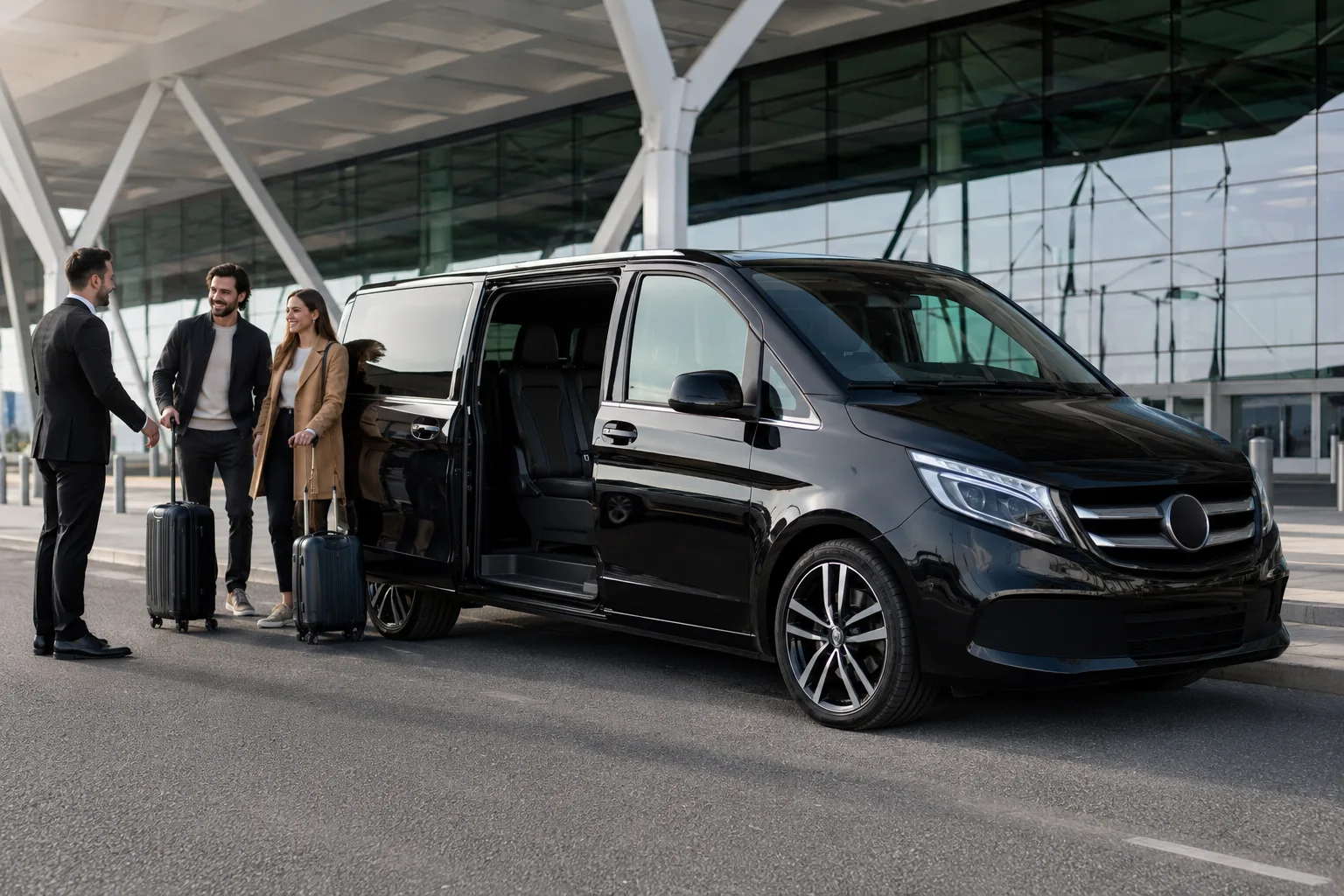 Airport transfer with 8 seater minibus