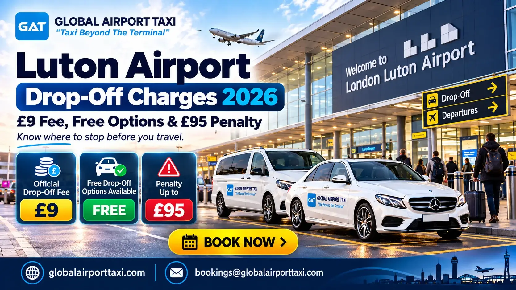 Luton Airport Drop-Off Charges 2026 | £9 Fee & £95 Penalty